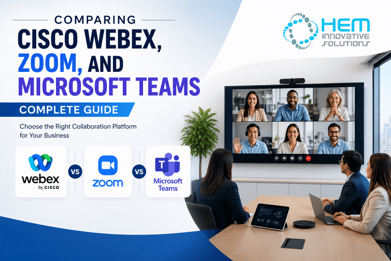 Comparing Cisco Webex, Zoom and Microsoft Teams